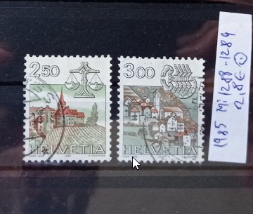 TS21 - Timbre serie CCCP - Elvetia - Helvetia 1985 Mi1288-1284