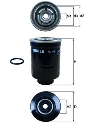 MAHLE KC 83D filtru combustibil foto