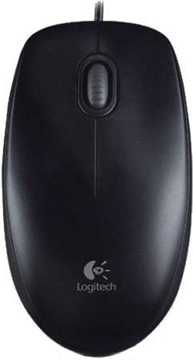 MOUSE LOGITECH, &quot;B100&quot;, PC sau NB, cu fir, USB, optic, 800 dpi, butoane/scroll 3/1, , negru, &quot;910-003357&quot; 45501509 (timbru verde 0.18 lei)