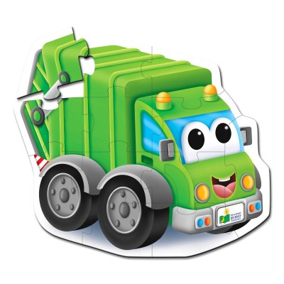 Primul Meu Puzzle De Podea - Camion De Reciclat foto