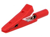 Bornă crocodil roșie 15A 60VDC 4mm