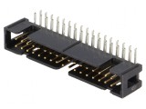 Conector IDC soclu tată 34 PIN 90&deg; THT pentru PCB