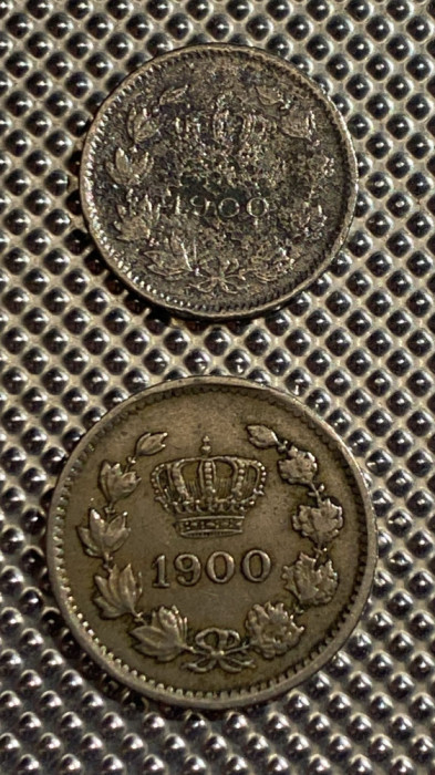 5 BANI si 10 BANI 1900/ SET MONEDE REGELE CAROL I