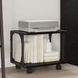 vidaXL Suport pentru imprimantă Stejar Negru 41 x 28 x 33.5 cm 882991