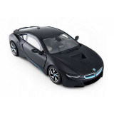 Masina BMW I8, metalica, scara 1:24, Negru, Rastar