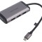 Hub USB HDMI soclu, USB A x3, USB C, VGA Adapter