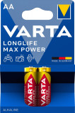 Baterie alcalina R6 (AA) 2 buc/blister Longlife Max Power Varta