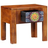 VidaXL Masă laterală Maro 40 x 30 x 36 cm Lemn masiv de acacia