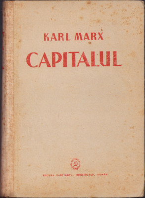 HST C6059 Capitalul 1948 Marx volumul I cartea I foto