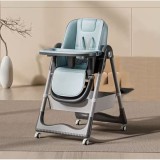 Scaun de Masa Bebelusi Popypapa A65, Pliabil, 3 in 1, Piele PU