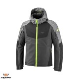 Geaca (jacheta) barbati pentru scuter - motocicleta Touring/Adventure/Urban Ixon All season model Burning MS culoare: gri/negru/galben (geaca laminata