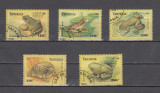 A12 S6 1 - Timbre foart vechi - Tanzania - bactracieni, Fauna, Stampilat