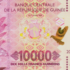 Bancnota Guineea 10.000 Franci 2020 - PNew UNC