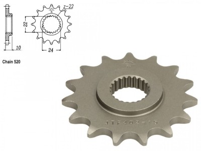 Pinion transmisie fata 520/15T, JTF402 foto