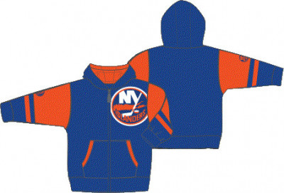 New York Islanders hanorac cu glugă pentru copii Faceoff Colorblocked Fleece Full-Zip - Dětsk&amp;eacute; M (10 - 12 let) foto