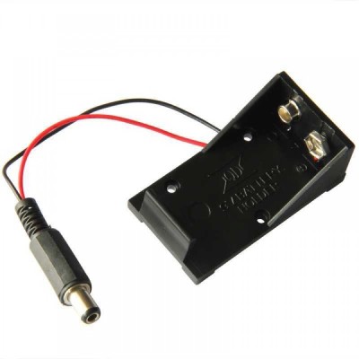 Conector baterie 9V cu mufa si carcasa foto
