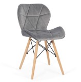 Scaun bucatarie si living BUC 241V, ergonomic, catifea, baza lemn, 110 kg