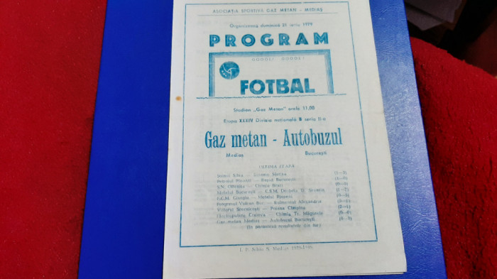 program Gaz M. Medias - Autobuzul Buc.