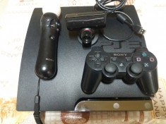 Playstation 3 PS3 slim Modat +Camera si Move Controler+Jocuri(Just Dance, GTA) foto