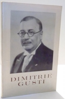 DIMITRIE GUSTI de OVIDIU BADINA SI OCTAVIAN NEAMTU , 1968 foto