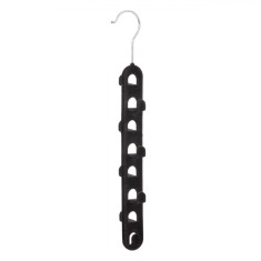 Umeraș Velur, 8 Locuri, Negru, 39.5 cm