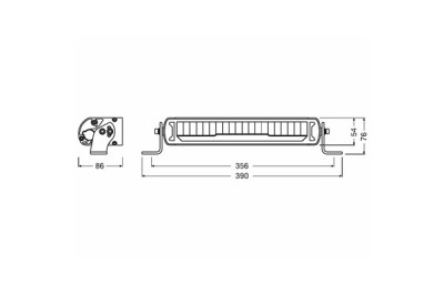 PROIECTOR LED 6000K, 2700 LM - LEDriving LIGHTBAR MX250-CB OSRAM foto