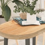 VidaXL Blat de masă 80x40x4 cm lemn masiv de stejar oval