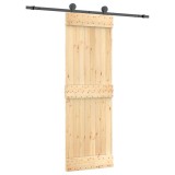Cumpara ieftin Usa glisanta cu set de feronerie 70x210 cm, lemn masiv de pin