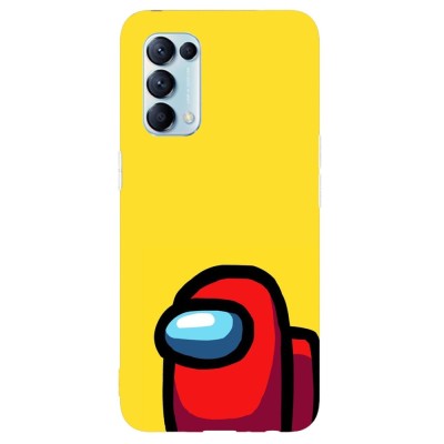 Husa compatibila cu Oppo Find X3 Lite model Among us Red Impostor, Silicon, TPU, Viceversa foto