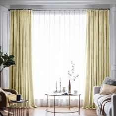 Draperie din catifea blackout cu rejansa din bumbac tip fagure, Madison, 150x230 cm, densitate 700 g/ml, Deep Champagne, 1 buc