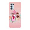 Husa compatibila cu Oppo Find X3 Lite model Happy Courage the cowardly dog, Silicon, TPU, Viceversa, Transparent, Carcasa