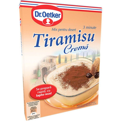 Crema Tiramisu Dr. Oetker, 60 g, Mix Crema pentru Tiramisu, Praf Crema Tiramisu, Amestec Crema Tiramisu, Mix Prajitura Tiramisu, Mix pentru Desert Dr. foto