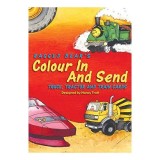 Colour In &amp; Send: Truck, Tractor, Train Cards - Coloring for Children - English