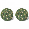 Arbuști ornamentali artificiali, 27 cm cu LED-uri solare, 2 buc