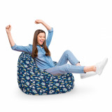 Fotoliu Puf Bean Bag tip Para XL Unicorns and Ice Cream, Updeco