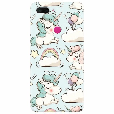 Husa silicon pentru Xiaomi Mi 8 Lite, Unicorns And Clouds foto