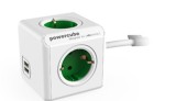 PRIZA ALLOCACOC, Schuko x 4, conectare prin Schuko (T), USB 2.1A x 2, cablu 1.5 m, 10 A, protectie copii, alb, &quot;1402GN/DEEUPC&quot; (timbru verde 0.18 lei)