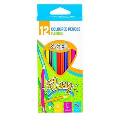 Creioane color, flexibile, 12 culori/set - S-COOL