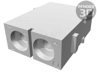 Conector HDC tată 2 pini, 40A foto