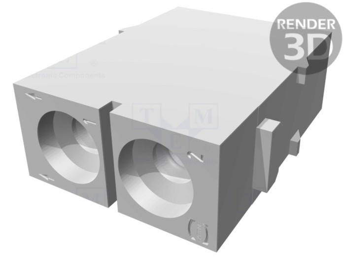 Conector HDC tată 2 pini, 40A