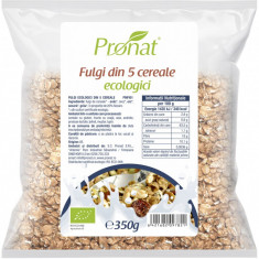 Fulgi din 5 cereale Bio, 350g, Pronat