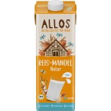 Bautura de Orez cu Migdale Allos, 1L, Bio, Fara Lactoza, Fara Gluten - Ideala pentru Vegani