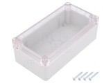 Carcasă Universală ABS Gri 82mm x 158mm x 55mm cu Garnitură
