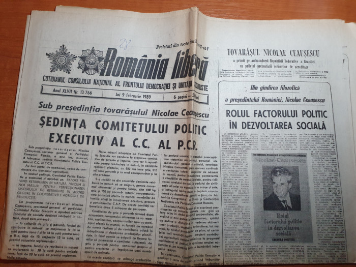 romania libera 9 februarie 1989-art. com. asau jud. bacau,autoturisme pitesti