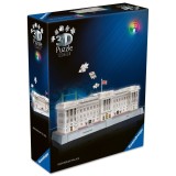Ravensburger - Puzzle 3D iconic Palatul Buckingham cu LED 216 piese model de