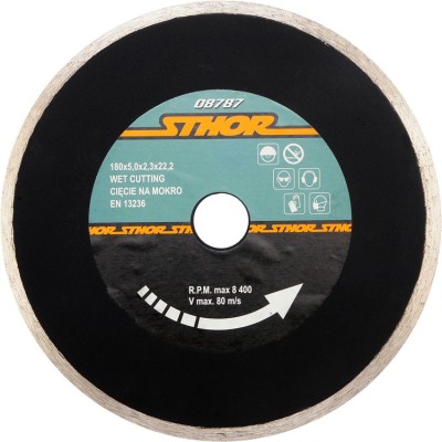 Disc diamantat continuu H5 180x2.3 mm STHOR foto