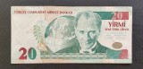 Bancnota Turcia 20 Lire, 2005, Numismatica, Asia, Stare Buna