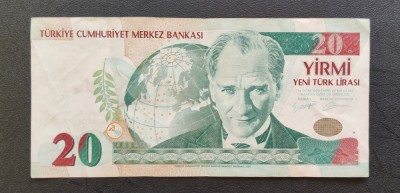 Turkey / Turcia - 20 Lire (2005) foto