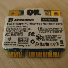 Placa wireless laptop Asus Eee PC 1001PXD, AzureWave AW-NE107H, RTL8191SE