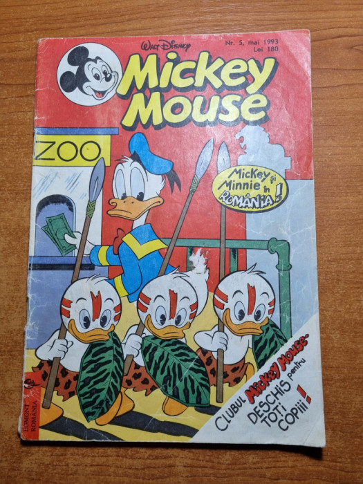 revista pentru copii - mickey mouse - mai 1993